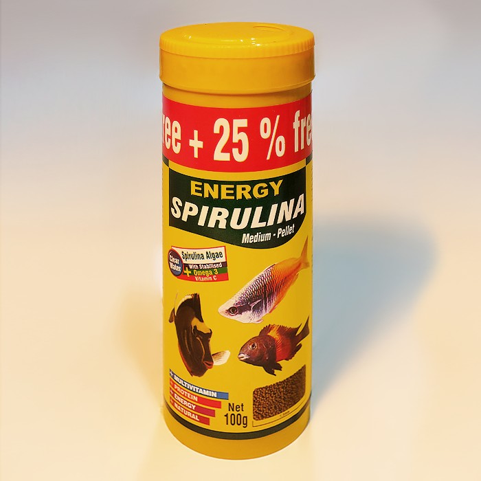 خوراک ماهی ENERGY «اسپـیرولیـنا» Medium Pellet